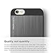 elago® [Outift Matrix][Black/Dark Grey] - [Premium Hybrid Construction][Brushed Aluminum][Spark Design Award] - for iPhone 6/6S Plus