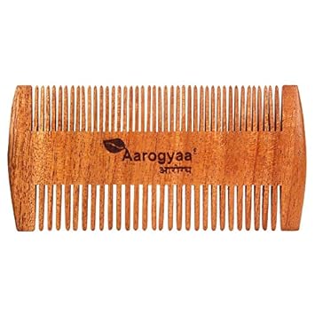 Buy Aarogyaa Handmade Organic Neem Wooden Lice Comb Pack Brown