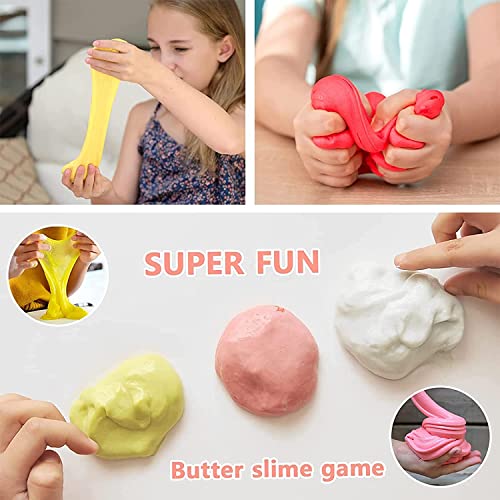 Beauenty 24PC Butter Scented Slime Party Favor - DIY Putty Toys for Kids, Soft & Non-Sticky Stress Relief Toy for Girls and Boys Over 6 Years (Style 1)