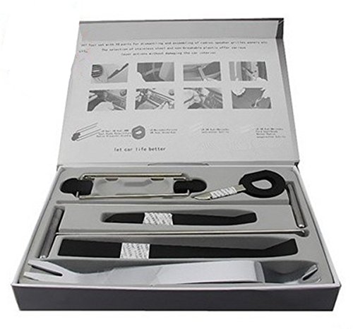 BININBOX 9pcs Auto Door Clip Panel Trim Removal Tool Kits For Car Interior Dash Radio Audio Installer Pry Tool