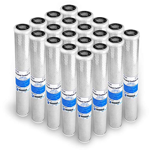 Carbon Block Water Filter CTO 2.5 x 20 5 Micron 25 Pack