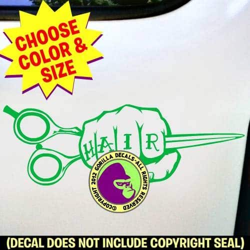 Amazon Com Hair Fist Tattoo Hairdresser Stylist Vinyl Decal