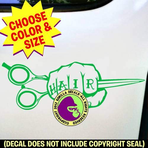 Amazon Com Hair Fist Tattoo Hairdresser Stylist Vinyl Decal