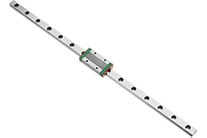 CNCCANEN MGR9 Linear Rail Slide Guide Miniature 400mm + Mini MGN9H Small Carriage Slide Rail Block Linear Motion Guideway rods and Sliders for CNC Tool 3D Printer