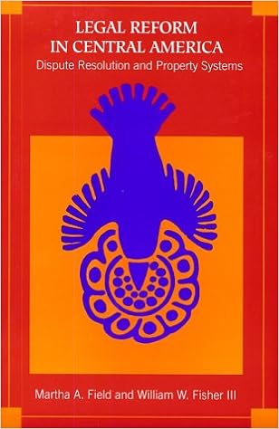 Legal Reform In Central America Dispute Resolution And Property Systems Harvard Studies In International Development Field Martha A Fisher Iii William W 9780674003514 Amazon Com Books