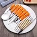 iBaseToy Halloween Pumpkin Carving Tools Kit, 13 Pieces Professional Pumpkin Carving Kit Includes Wooden Sculpture Knife, Easily Carve Jack-O-Lantern (with Storage Bag)