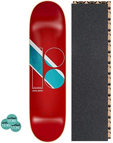 Plan B Chris Joslin Geometric 8.375" x 31.5" Skateboard Deck with Grip Tape and Stickers