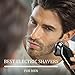 Electric Razor for Men, FLYCO Men's Rotary Shavers Wet & Dry Mens Razors with Pop-up Trimmer, Time Display, Quick Charge, Travel Lock, IPX7 Waterproof Electric Shaver for Men with Travel Case