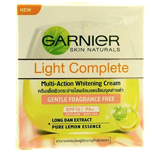 24X GARNIER SKIN NATURALS Light Complete Gentle Fragrance free SPF 15 PA+ CREAM Net wt.1.8 Oz or50 ml.