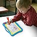 ikidsislands IKS77B [Travel Size] Color Magnetic Drawing Board Kids & Toddlers - Non Toxic Mini Magna Sketch Doodle Educational Toy Boys 1 Pen & 2 Stamps (Blue)