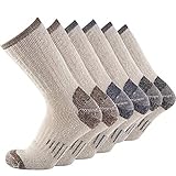Men Crew Socks Warm Socks -NEVSNEV 70% Merino Wool Athletic Socks for Men, Suitable for Hiking,Trekking,Camping