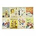 Yueton 32 Pcs 1 Set Vintage Retro Old Europe Dancing Travel Advertising Album Postcard Greeting Post Cards for Collecting