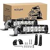 Nilight Led Light Bar Super Slim 2Pcs 7 Inch 30W
