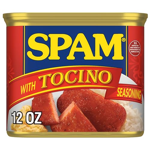 SPAM WITH TOCINO SEASONING, 7 GRAMS OF PROTEIN PER SERVING, 12 OZ CAN (12 PACK)