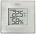 Thermor Bios Indoor Hygrometer with Thermometer (Aluminum Face, 3-Inch x 3.125-Inch x 1.5-Inch)