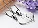 HUANIAN Stainless Steel I Love You Key to Heart Lover Valentine Couple Pendant Necklace,Silver (Steel)