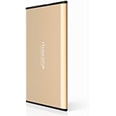 500GB External Hard Drive Portable - Maxone Ultra Slim 2.5'' External HDD USB 3.0 Compatible with PC,Desktop, Laptop, Gold