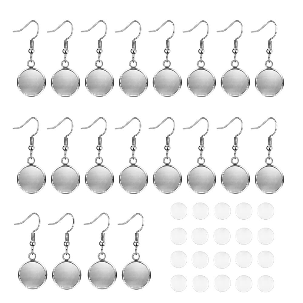 HOMEJOY 20 Pcs Silver Earring Hooks DIY Earring Making Kit