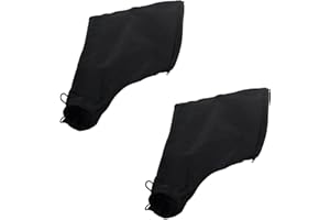 ZZunnu 2-Pack Black Dust Collection Bag for 255 Miter Saw - Durable Zipper Closure, Adjustable Wired Bracket, Portable and Ea