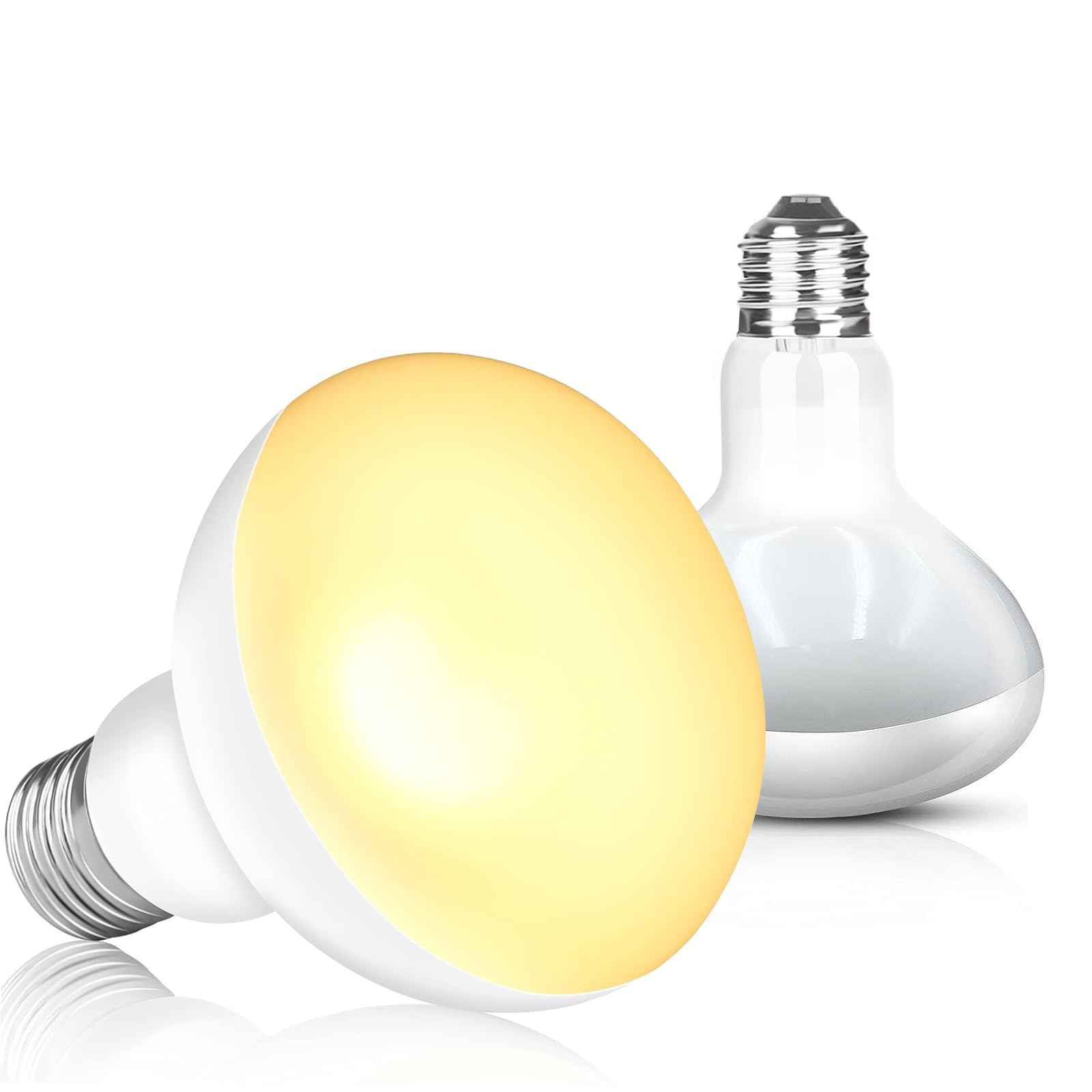 Looikes 2 Pack Reptile Heat Bulb,E27 UV Heat Light Bulb Daylight Basking Bulb for Reptiles, Amphibian Lizard,Tortoise,Bearded Dragon,Chicks,Dog,Cats (75, Watts)