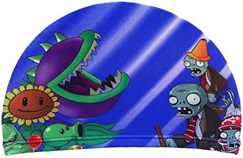 Qishi's Plants Vs Zombies Swim Cap for Chlidren