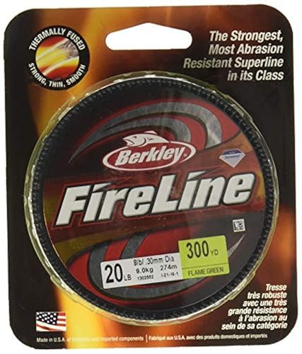 Berkley Fused Crystal Fireline, 6/2 Lb, 125 Yd Flame Green in