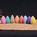 AUSWIND Thailand Pagoda Incense Back Cone Scent - 40 Grain per Plastic Bag, 8 Mixed Scents