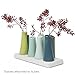 Chive - Pooley 2, Ceramic Flower Vase, 8-Tube Shape (Chartreause)
