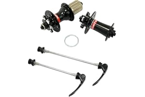 NOVATEC D791SB + D792SB MTB 32 Hole Disc Hubs w/Skewers,1 Pair, Black, NA2154-T