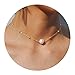 Artilady Freshwater Pearl Choker Necklace Gold Chain Necklace for Women Jewelry