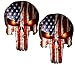Punisher Skull Decal American Flag for Trucks 6