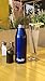 ICY BEV KOOLER STAINLESS STEEL BOTTLE INSULATOR, 2 PACK, BLUE, beer keeper/holder with silicone bottle stopper; cap with bottle opener and finger grip keeps beer cold longer