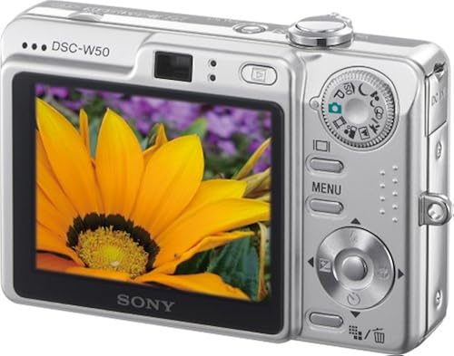 Sony Cybershot DSC-W50 6MP Digital Camera with 3x Optical Zoom