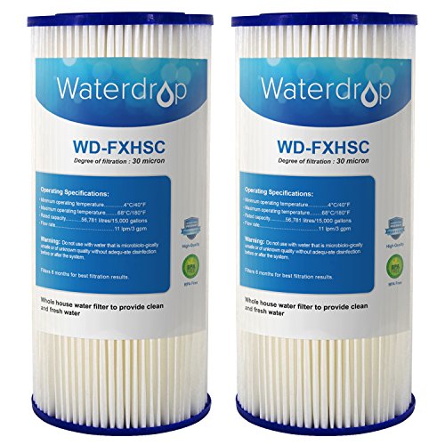 Waterdrop Whole House Sediment Filter, Compatible with GE FX