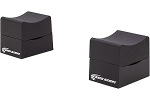 Race Ramps 2-Pack RR-WC-12-2 Car Wheel Cribs, Lightweight & Non-Scratch for Maintenance & Display, 12" - Portable Automotive Platform Riser for Oil Changes and Garage Use