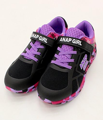 Amazon アナップガール 柄ソールメッシュロゴスニーカー Anap