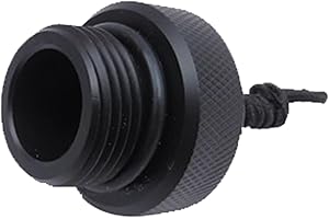 Labriciyon Black Scubas Diving DIN Tanks Valves Threaded Cover Regulator Dust Plug Cap Protector Cover End Cap Tanks Valves Cover with Cord, Diving & Snorkeling