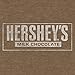 Tee Luv Men's Faded Hershey's T-Shirt - Hersheys Milk Chocolate Logo Shirt, Brown Heather, XL
