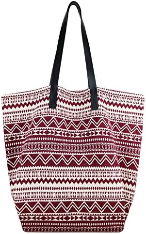 Bag Wizard Fashion Women's Leather Handbags ladies Shoulder Bag Tote Bags (Jacquard Wine) - Boho Style