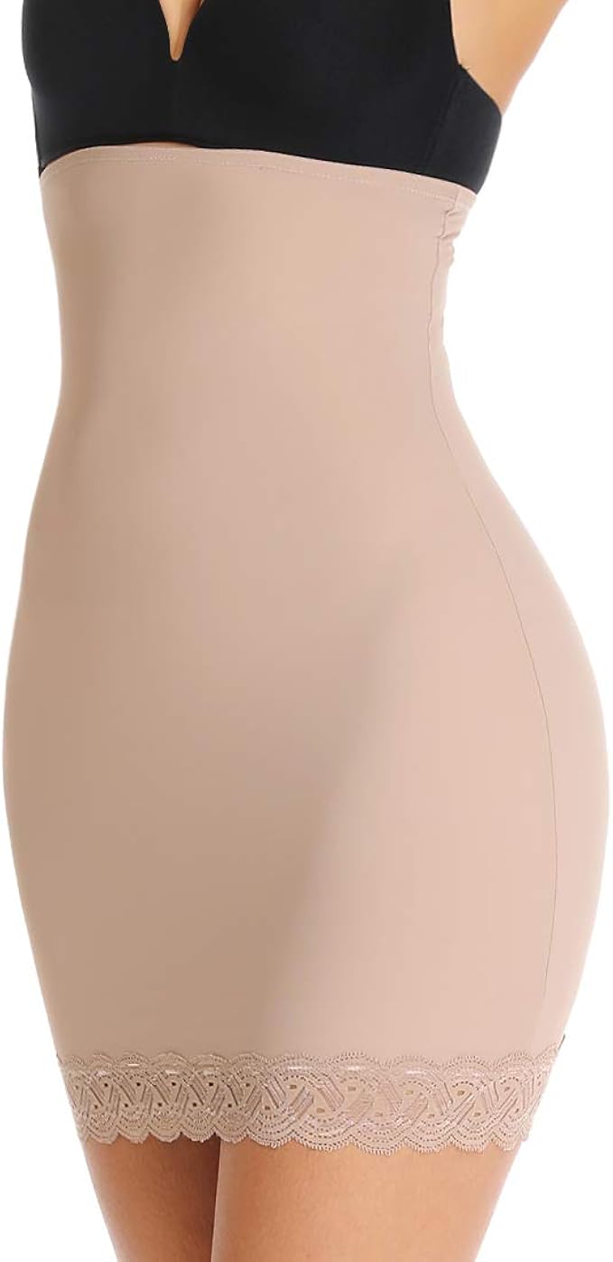 Tummy Control Shapewear Half Slips for Women Under Dresses High Waist