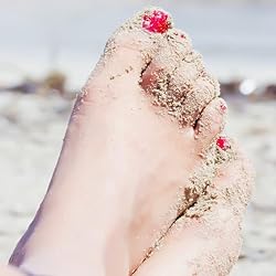 SILPECWEE Toe Nail Stickers Full Nail Wraps Red