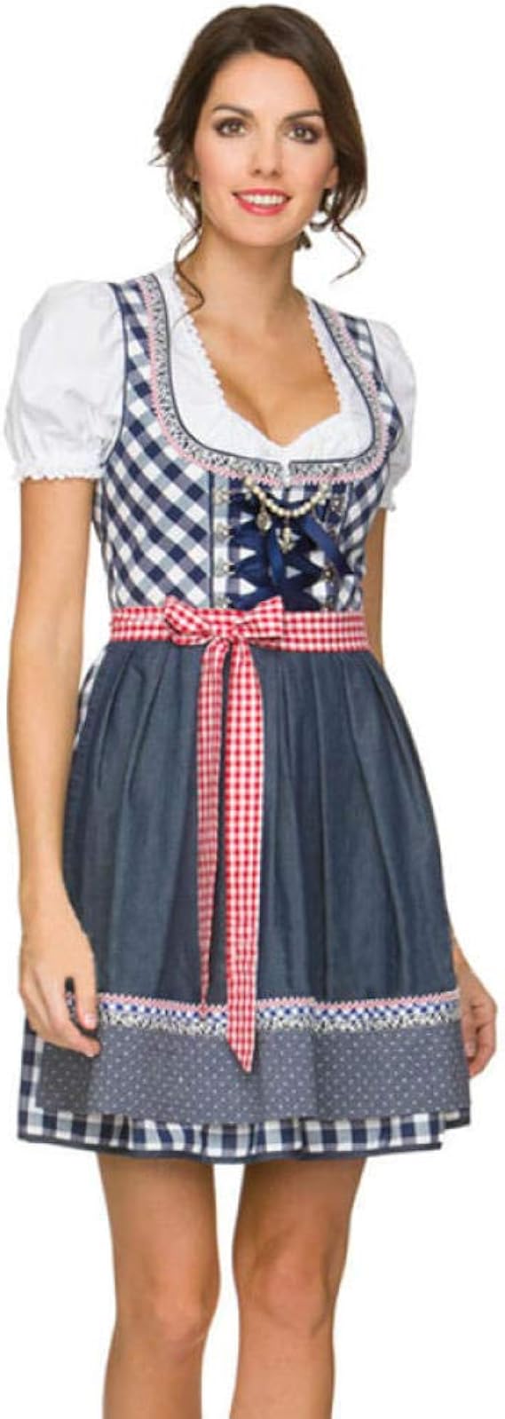 Liuyang S XXL Bi re Fille Costume Adulte Bavarois Dirndl Tablier Blouse 