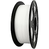 Food Safe 1.75mm White PETG Filament, Strong PETG 3D Printer Filament for 60-500mm/s High Speed FDM 3D Printers,1KG/2.2lbs