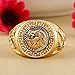 ANDI ROSE Fashion Men 18K Gold GP Cool Lion Eagle Star Ring Size 8 / 9 / 10 / 11.5 / 12.5