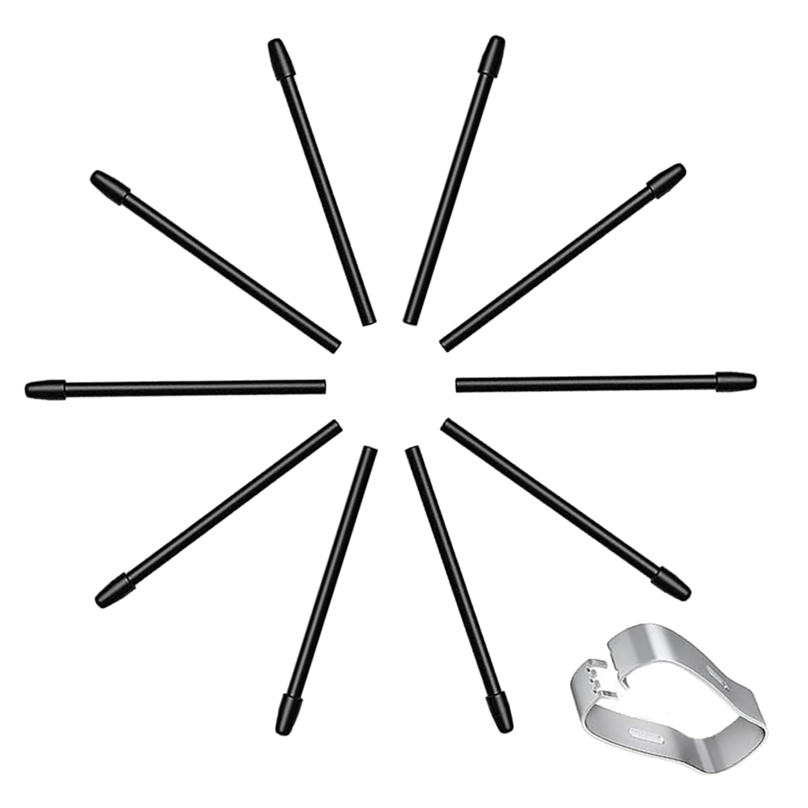 10 Pack Replacement Pen Tips for Remarkable 1 Pen Nibs, Replacement Soft Nibs/Tips for Remarkable 1 Stylus Pen Tips with Install Tool (Black)