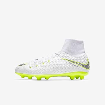 Amazon Nike ナイキ ジュニア サッカースパイク ハイパーヴェノム ファントム 3 アカデミー Df Hg Ao9093 107ホワイト ボルト 23 5 ナイキ Nike シューズ