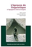 L'épreuve de linguistique à l'agrégation interne d'anglais by 