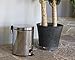 Juvale Stainless Steel Trash Can - Step Trash and Recycling Bin for Bathroom, Living Room, Office - 10.75 Inches in Height, 8 Inches in Diameter