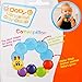 Baby Teether Rings  Activity Sensory Rattle Toy  Soft Water Filled Caterpillar Links
