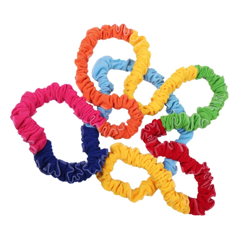 Toyvian 1pc Rally Ring Outdoor Play Elastic Jump Rope Bracelet Cord Stretch Rope Pull Band Tug Outdoor Equipment Macrame Cord Loop Swing Workout Equipment Emulsion
